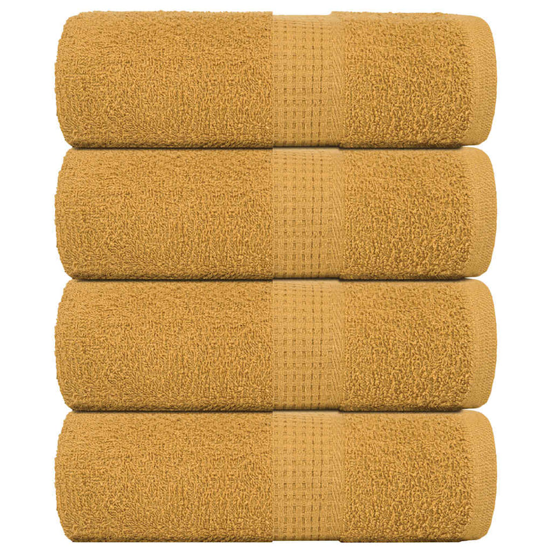 Vidaxl Guest Wipes 4 PCS 30x50 cm 360 g m² 100% in oro di cotone colorato