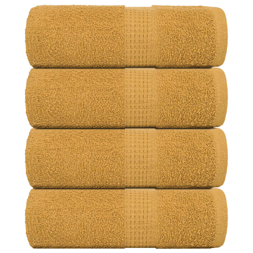 Vidaxl Guest Wipes 4 PCS 30x50 cm 360 g m² 100% in oro di cotone colorato