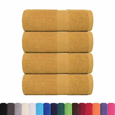 Vidaxl Guest Wipes 4 PCS 30x50 cm 360 g m² 100% in oro di cotone colorato