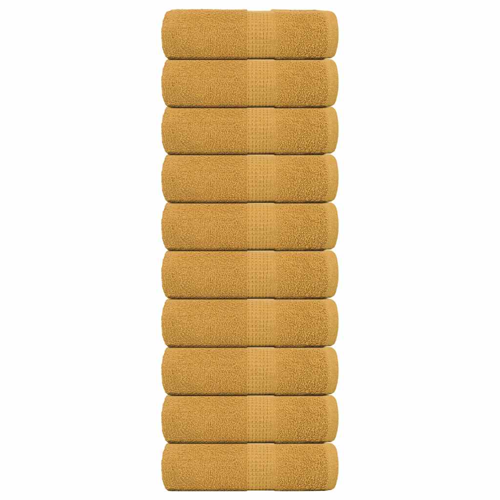 Vidaxl Guest Wipes da 10 pezzi 30x50 cm 360 g m² 100% in oro di cotone
