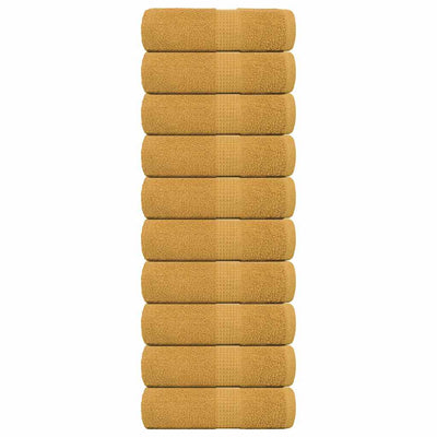 Vidaxl Guest Wipes da 10 pezzi 30x50 cm 360 g m² 100% in oro di cotone