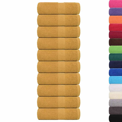 Vidaxl Guest Wipes da 10 pezzi 30x50 cm 360 g m² 100% in oro di cotone
