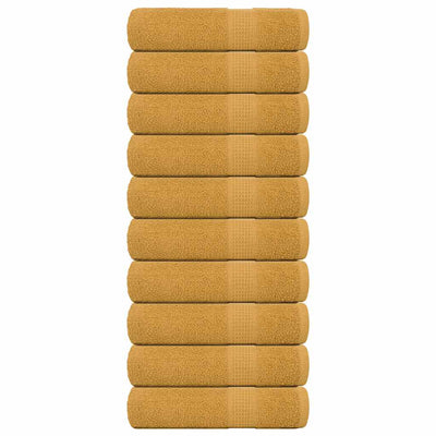 Toallas Vidaxl 10 st 50x100 cm 360 g m² 100% de oro de algodón