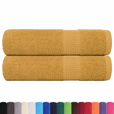 Vidaxl Asciugamani per doccia 2 ST 70x140 cm 360 g m² 100% in oro di cotone