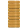 Vidaxl Asciugamani per doccia 10 ST 70x140cm 360 g m² 100% in oro di cotone