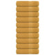 Toallas de ducha Vidaxl 10 st 70x140cm 360g m² 100% de oro de algodón