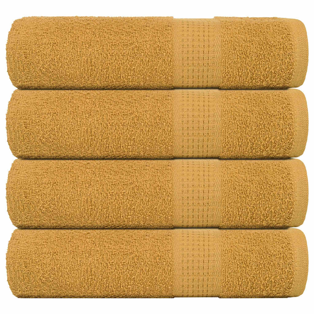 Toallas de baño Vidaxl 4 PCS 100x150 cm 360 g m² 100% de oro de algodón