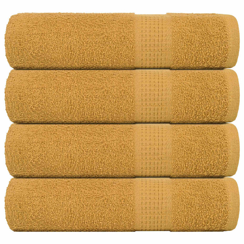 Asciugamani da bagno Vidaxl 4 pezzi 100x150 cm 360 g m² 100% di cotone colorato