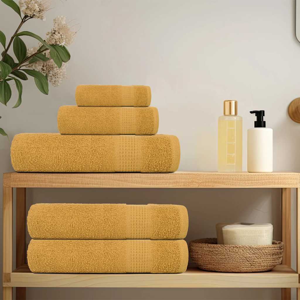 Toallas de baño Vidaxl 4 PCS 100x150 cm 360 g m² 100% de oro de algodón