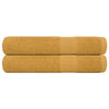 Vidaxl sauna asciugamani 2 ST 80x200 cm 360 g m² 100% in oro di cotone