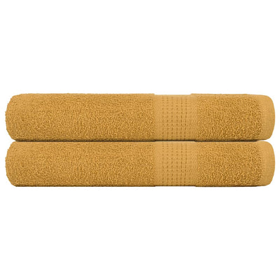 Vidaxl saunahanddoeken frogn 2 st 80x200 cm 360 g m² goud