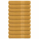 Toallas de sauna Vidaxl 10 st 80x200cm 360 g m² 100% de oro de algodón