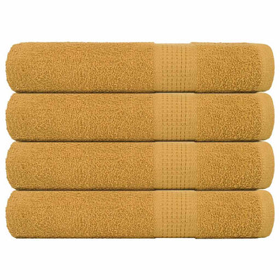 Toallas Vidaxl 4 ST 100x200 cm 360 g m² 100% de oro de algodón