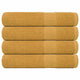 Asciugamani Vidaxl 4 ST 100x200 cm 360 g m² 100% in oro di cotone