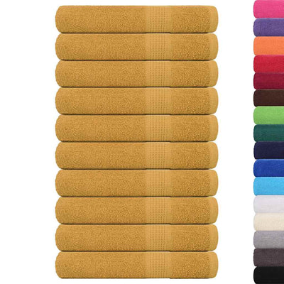 Asciugamani vidaxl 10 pezzi 100x200 cm 360 g m² 100% di cotone colorato