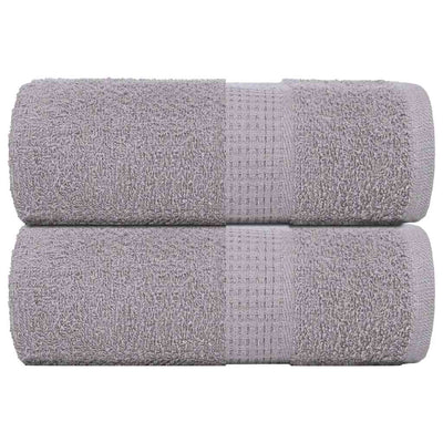 Toallitas de jabón Vidaxl 2 st 30x30 cm 360 g m² 100% de algodón gris