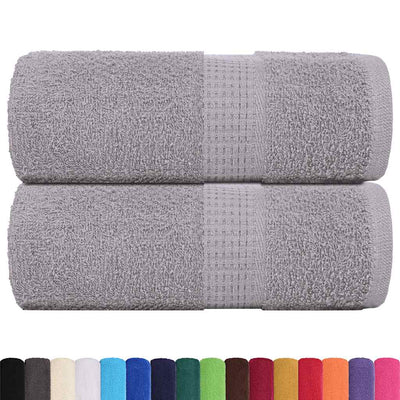 VIDAXL SALOPE DI SPAINE 2 ST 30x30 cm 360 g m² 100% di cotone grigio