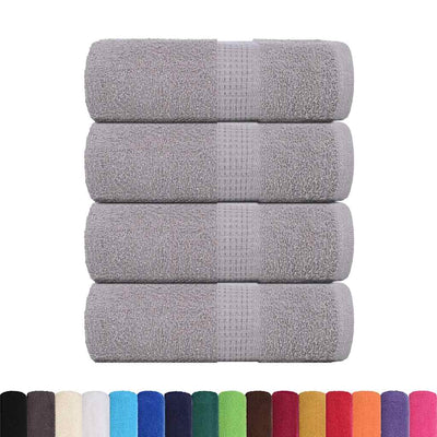 Toallitas de jabón Vidaxl 4 ST 30x30 cm 360 g m² 100% de algodón gris