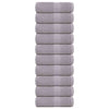 VIDAXL SALPA DI SPACHE 10 ST 30x30 cm 360 g m² 100% di cotone grigio