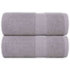 Vidaxl Guest Wipes 2 PCS 30x50 cm 360 g m² 100% di cotone grigio