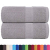 Vidaxl Guest Wipes 2 PCS 30x50 cm 360 g m² 100% di cotone grigio