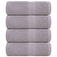 Toallitas invitadas de Vidaxl 4 pcs 30x50 cm 360 g m² 100% de algodón gris