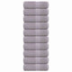 Toallitas invitadas de Vidaxl 10 PCS 30x50 cm 360 g m² 100% de algodón gris