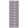 Vidaxl Guest Wipes 10 pezzi 30x50 cm 360 g m² 100% di cotone grigio