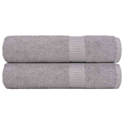 Toallas Vidaxl 2 st 50x100 cm 360 g m² 100% de algodón gris