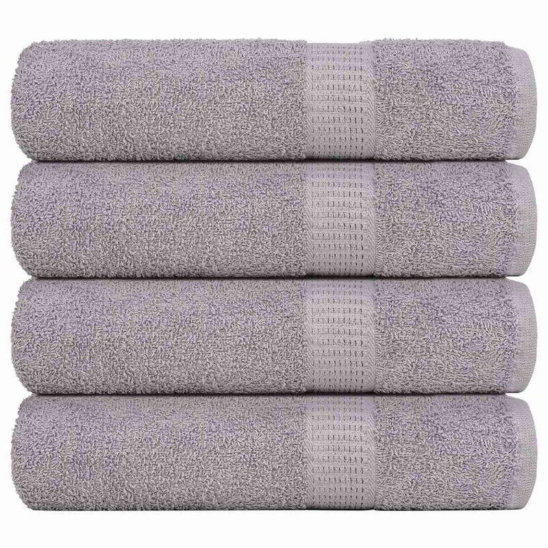 Asciugamani Vidaxl 4 ST 50x100 cm 360 g m² 100% di cotone grigio