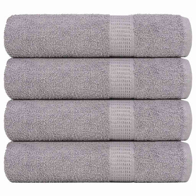 Asciugamani Vidaxl 4 ST 50x100 cm 360 g m² 100% di cotone grigio