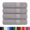 Asciugamani Vidaxl 4 ST 50x100 cm 360 g m² 100% di cotone grigio