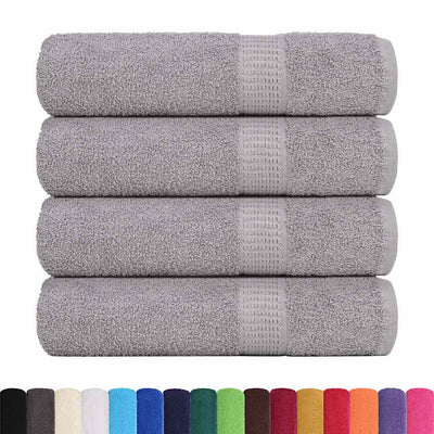 Asciugamani Vidaxl 4 ST 50x100 cm 360 g m² 100% di cotone grigio