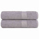 Toallas de ducha Vidaxl 2 st 70x140 cm 360 g m² 100% de algodón gris