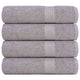 Toallas de ducha Vidaxl 4 ST 70x140 cm 360 g m² 100% de algodón gris