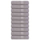 Toallas de ducha Vidaxl 10 st 70x140 cm 360 g m² 100% de algodón gris