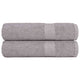 Toallas de baño Vidaxl 2 st 100x150 cm 360 g m² 100% de algodón gris
