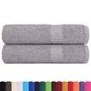 Vidaxl badhanddoeken frogn 2 st 100x150 cm 360 g m² grijs