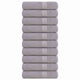 Toallas de baño Vidaxl 10 st 100x150cm 360 g m² 100% de algodón gris