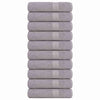 Asciugamani da bagno Vidaxl 10 St 100x150 cm 360 g m² 100% di cotone grigio