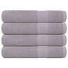 Asciugamani di sauna Vidaxl 4 ST 80x200 cm 360 g m² 100% di cotone grigio