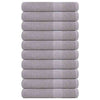 Toallas de sauna Vidaxl 10 st 80x200 cm 360 g m² 100% de algodón gris