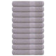 Toallas de sauna Vidaxl 10 st 80x200 cm 360 g m² 100% de algodón gris