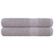 Toallas Vidaxl 2 pcs 100x200 cm 360 g m² 100% de algodón gris