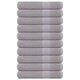 Toallas Vidaxl 10 pcs 100x200 cm 360 g m² 100% de algodón gris