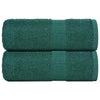 VIDAXL SALPES SPAINE 2 ST 30x30 cm 360 g m² 100% di cotone verde