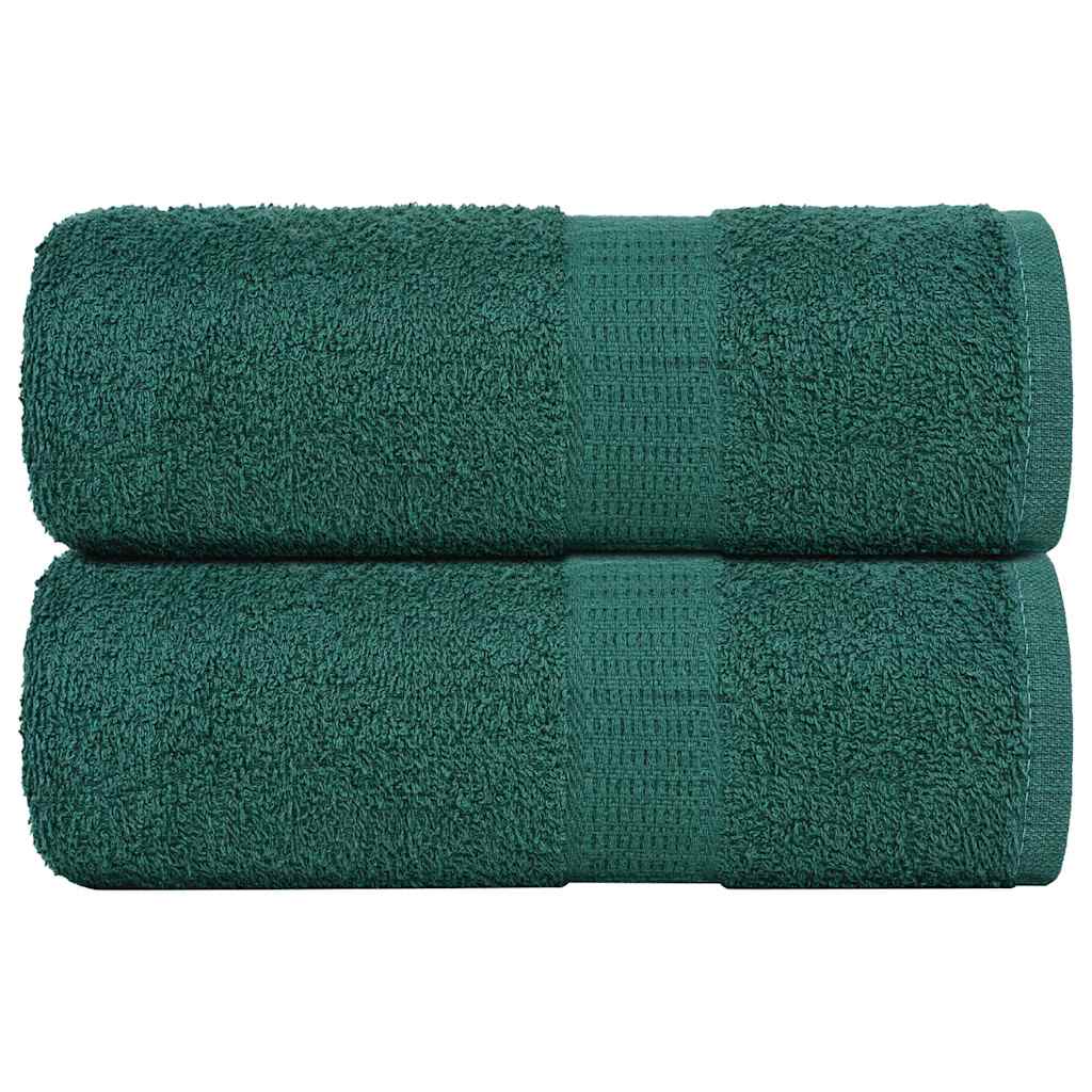 Toallitas de jabón Vidaxl 2 st 30x30 cm 360 g m² 100% de algodón verde