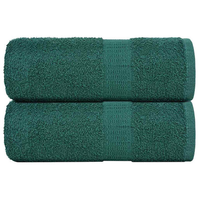 Toallitas de jabón Vidaxl 2 st 30x30 cm 360 g m² 100% de algodón verde