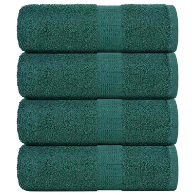 Toallitas de jabón Vidaxl 4 ST 30x30 cm 360 g m² 100% de algodón verde