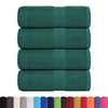 VIDAXL SALPES SPAINE 4 ST 30x30 cm 360 g m² 100% di cotone verde